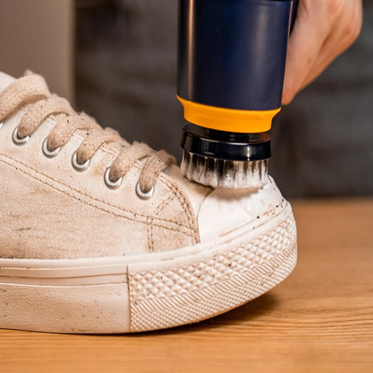 HASTHIP Electric Shoe Brush with 3 Brush Head 1200mAh USB Electric Shoe Cleaning Brush Sneaker Cleaning Kit for Leather Shoes/Bag, Sneakers, Leather Sofa Care and Maintain Tool for Shoe, Leather HASTHIP Electric Shoe Brush with 3 Brush Head 1200mAh USB Electric Shoe Cleaning Brush Sneaker Cleaning Kit for Leather Shoes/Bag, Sneakers, Leather Sofa Care and Maintain Tool for Shoe, Leather